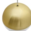 LED Ceiling Gold Glass Globe Pendant Light CCT Natural Cool Warm White H3109