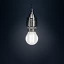 4w LED Filament Golf Ball Light Bulb E27 Cool White Clear Glass Pack of 2