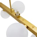 Modern Ceiling Golden Cluster Pendant Light Bar Globe Frosted Glass Lamp Shades H3089 With G9 LED