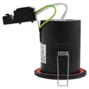 Black GU10 Fixed Fire Rated Downlight Can FRB03