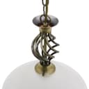 Vintage Antique Brass Ceiling Pendant Light Frosted Glass Fixture Chain Suspended H3123