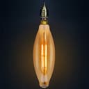 6w Tubular Antique Vintage LED Dimmable E27 Smoked Glass CT120DIM