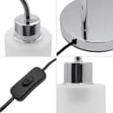 Modern Vintage Chrome Table Lamp Frosted Glass Shade T507