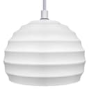 Ceramic Ceiling Pendant Light White Paintable Gypsum Twist Pattern