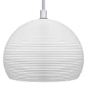 Ceramic Ceiling Pendant Light White Paintable Gypsum Groove Pattern