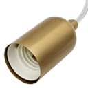 Ceiling Rose Pendant E27 Fitting Brass Flex Hanging Lamp Holder Kit K428