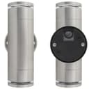 Outdoor Cylindrical Garden Wall Light Up Down IP65 Stainless Steel ZLC375 with LED GU10 5w Warm