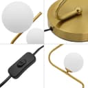 Retro Brass Twin Opaque Frosted Glass Globe Table Lamp T516