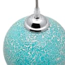 Vintage Ceiling Crackle Blue Mosaic Globe Glass Pendant Light K419