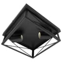 Industrial Black Ceiling Light Square 2 Light Box Lantern Flush Mounted K438