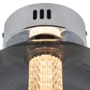 LED Globe Smoked Grey Glass Ceiling Light Flush Mounted Lamp Shade 9W 3000K K440