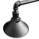 Industrial Suspended Ceiling Pendant 3 Lamp Black Metal Vintage Light Fitting 