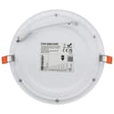 18w Recessed LED Round Panel Light 6500K Continuous Running Hours Philips Driver PH18WCWR