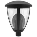 Outdoor Upward Wall Light Black Lantern Clear Diffuser IP44 ZLC380