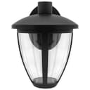 Outdoor Downward Wall Light Black Lantern Clear Diffuser IP44 ZLC381