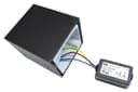 Black Finish Stainless Steel Mini Cube Single Outdoor Wall Light ZLC064B