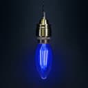 Ambient Vintage 4w LED Blue Candle Light Bulb B22 Bayonet Clear Glass 
