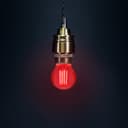 Ambient Fireglow 4w LED Golf Ball Red Light Bulb B22 Bayonet Clear Glass