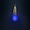 Ambient Fireglow 4w LED Golf Ball Blue Light Bulb E14 Clear Glass