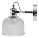 Polished Chrome Adjustable Vintage Wall Light Impressed Pattern 