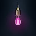 4w LED Golf Ball Purple Light Bulb E14 Clear Glass