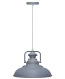 Metal Ceiling Pendant Shade Modern Grey