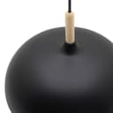 Modern Black Pendant Light Shade Dome Metal Wooden Nordic Kitchen Island Ceiling Lights 