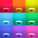 3w LED GU10 Automatic Colour Change Red Green Blue RGB Light Bulb