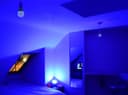5w LED Blue GLS Light Bulb E27 Edison Screw 