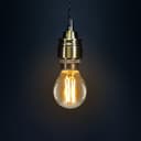 Filament Vintage 4w LED Golf Ball Light Bulb E14 SES Clear Glass