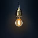 Filament Vintage 4w LED Golf Ball Light Bulb E27 Edison Screw Clear Glass