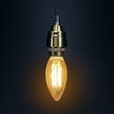 Filament Vintage 4w LED Candle Light Bulb B15 Small Bayonet Clear Glass 
