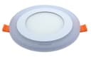 Round Dual Colour LED 6w Ceiling Recessed Panel Spot Light Blue and White