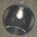 Smoked Glass Shade Chandelier Pendant 