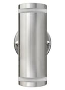 2 x Outdoor Double Wall Lights Stainless Steel GU10 Fitment