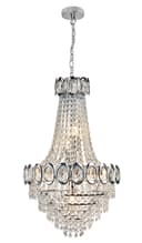 Ceiling Chandelier 6 Lamp Crystal Chrome Pendant Light H3034