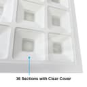 40w LED Panel 600 x 600 Recessed Ceiling Light 6500K 36 Sections Modular Replacement