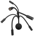 3W LED Adjustable Black Wall Mounted Reading Light with Flexible Arm Warm White 3000K BW03