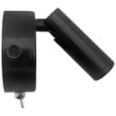  3W LED Adjustable Black Wall Mounted Bedside Light Switched Cool White BW06
