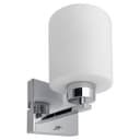 Modern Indoor Chrome Frosted Glass Wall Light with Switch BW16