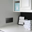 Modern Double Black Nickel Wall Blanking Plate Scewless Finish N402GME