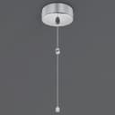 Metal Ceiling Pull Cord Light Switch 1 Way 6A Chrome PU01