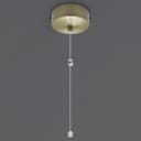 Metal Ceiling Pull Cord Light Switch 1 Way 6A Antique Brass PU03