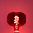 4w Coil LED Filament Light Bulb E27 Red Mirror Glass Decorative Lamp REDCYL