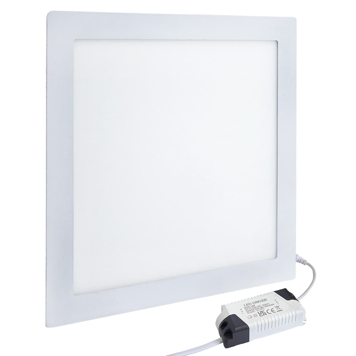 24w LED Square Recessed Ceiling Flat Panel Ultra slim Cool White 300mm x 300mm