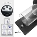 Outdoor PIR Wall Light Lantern Black Clear Lamp Shade ZLC384SEN with 4w LED Warm White