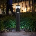 3W LED PIR Sensor Bollard Outdoor Garden Light Black Stainless Steel 6500K IP54 ZLCA04