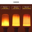 LED Flicker Effect Fire Flame Light Bulb E27 Simulated 3 Mode Mood Lamp