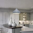 Metal Grey White Ceiling Light Shade Modern Contemporary 