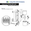 Single Outdoor Wall Light Dusk Till Dawn Sensor Copper Finish IP65 ZLC097CDTD